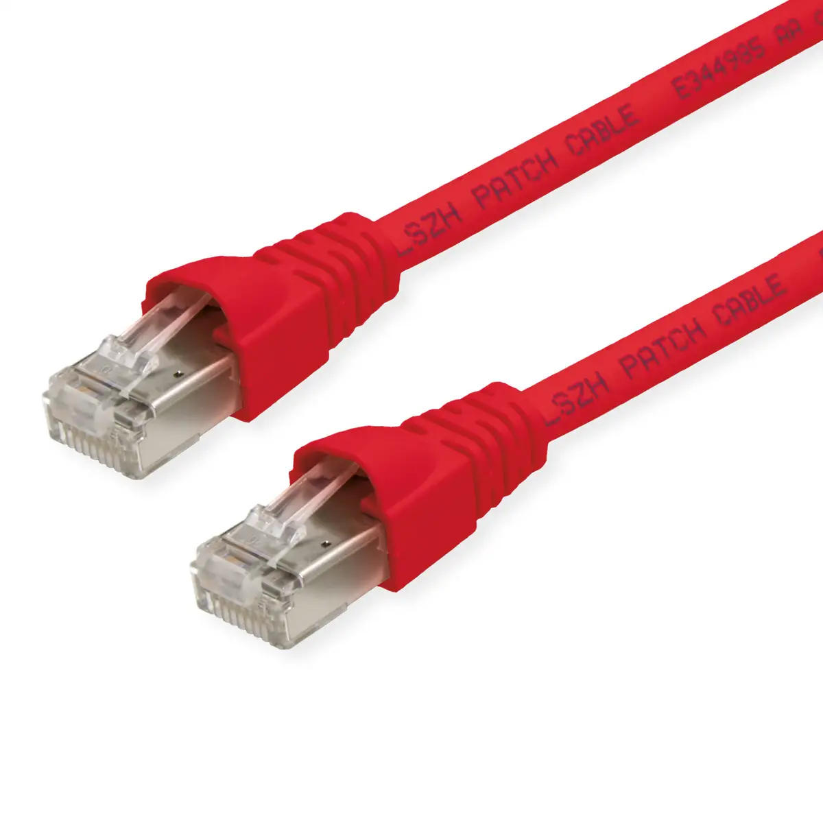 Telegärtner 100028073 RJ45 síťové kabely, propojovací kabely CAT 6A S/FTP 6.50 m červená (jasná) dvoužilový stíněný, s ochranou, samozhášecí 1 ks