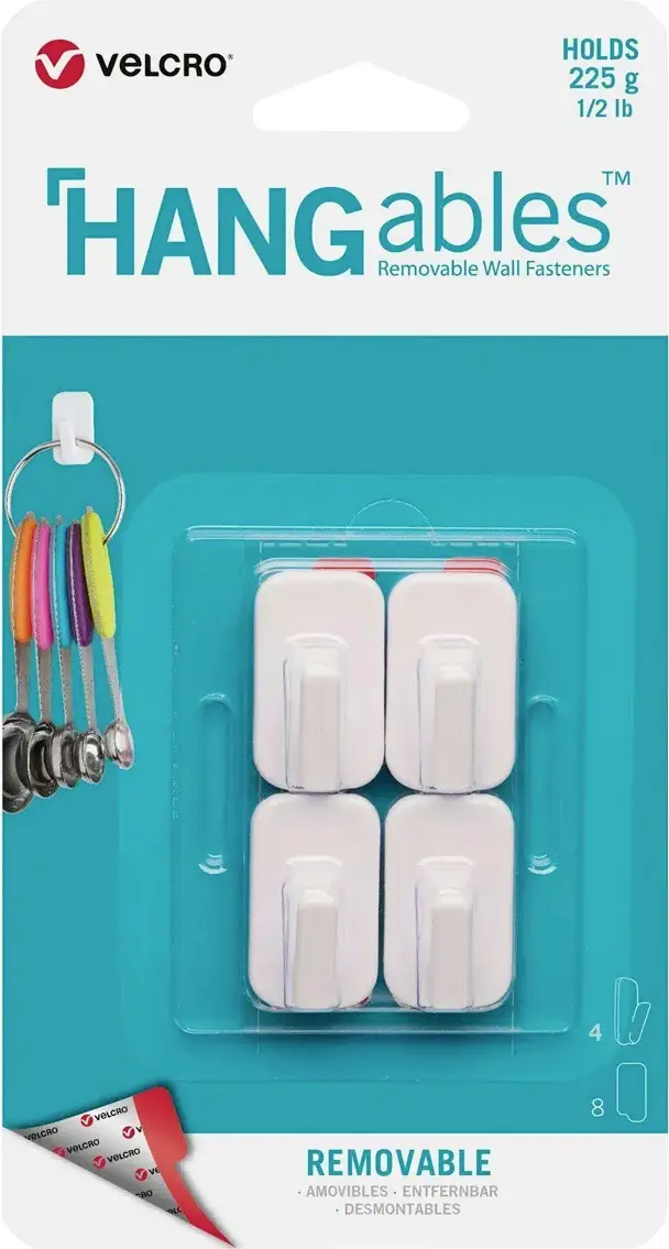 VELCRO® VELCRO® HANGables Mikro-Klebe-Haken 225g podložka s háčkem 4 ks VELCRO® VELCRO® HANGables Mikro-Klebe-Haken 225g podložka s háčkem 4 ks