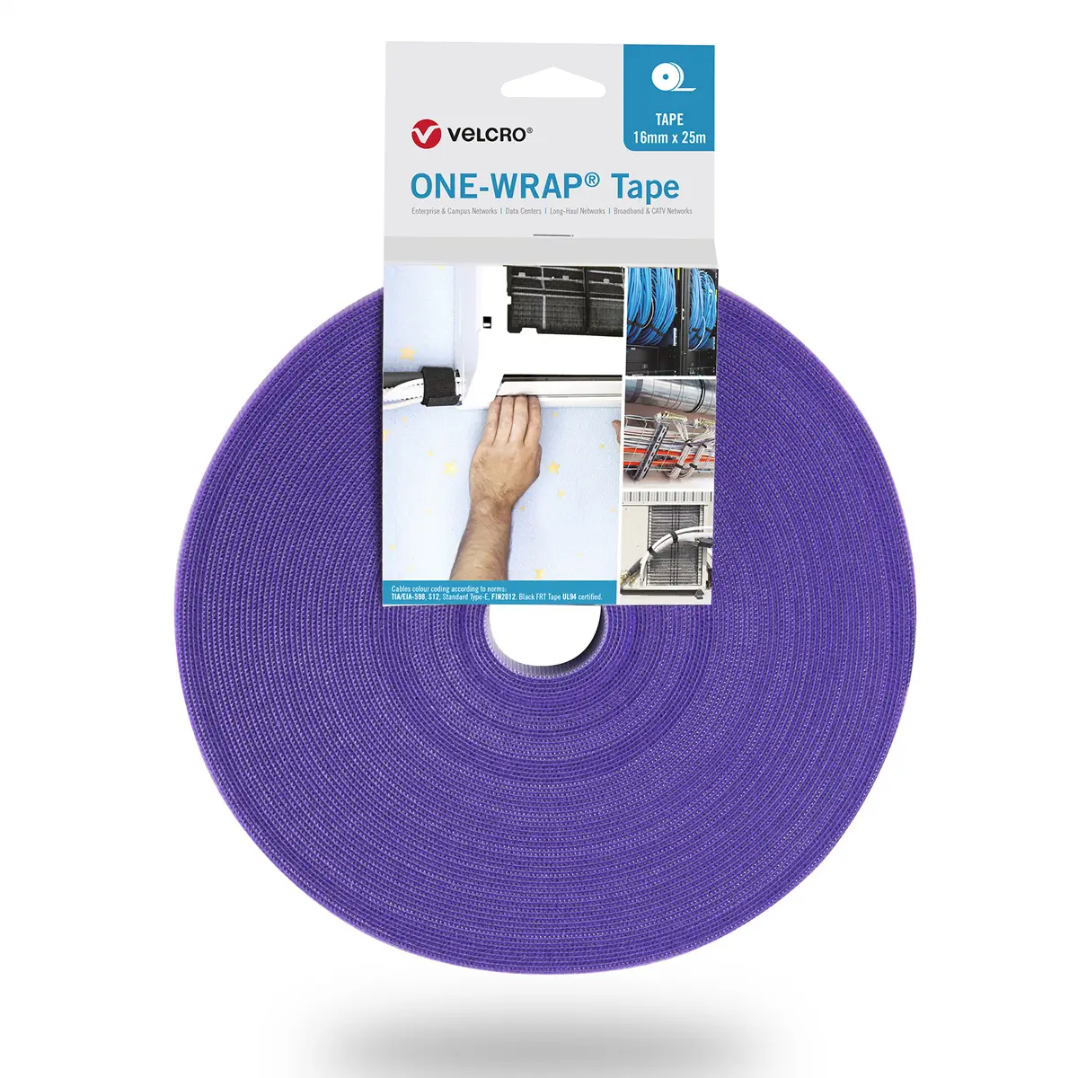 VELCRO® Zubehör Kabel pásek se suchým zipem (d x š) 25 m x 10 mm fialová 1 ks VELCRO® Zubehör Kabel pásek se suchým zipem (d x š) 25 m x 10 mm fialová 1 ks