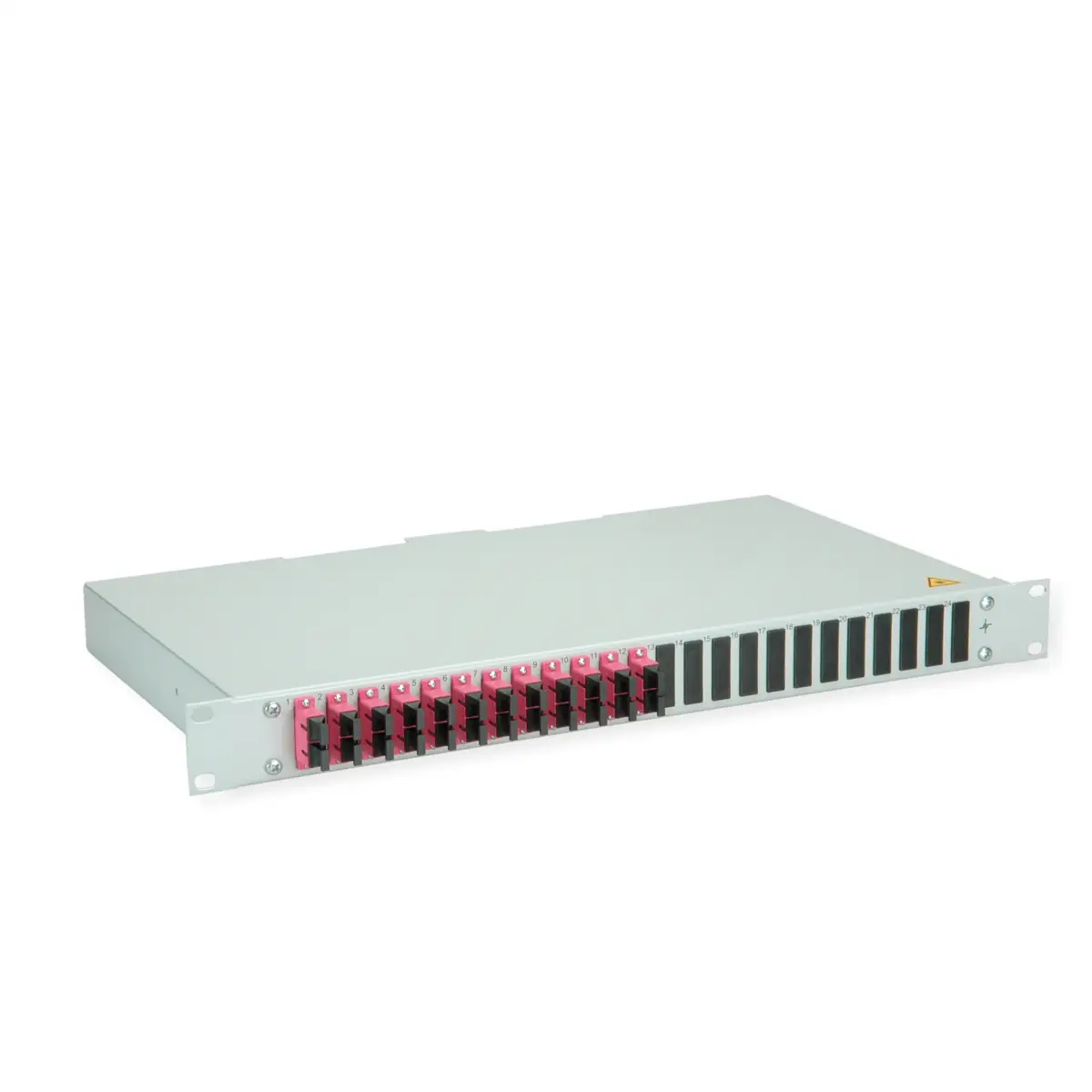 Telegärtner TELEGÄRTNER BASIS eco LWL-Panel mit Kupp Skleněná vlákna 1 U šedá Telegärtner TELEGÄRTNER BASIS eco LWL-Panel mit Kupp Skleněná vlákna 1 U šedá