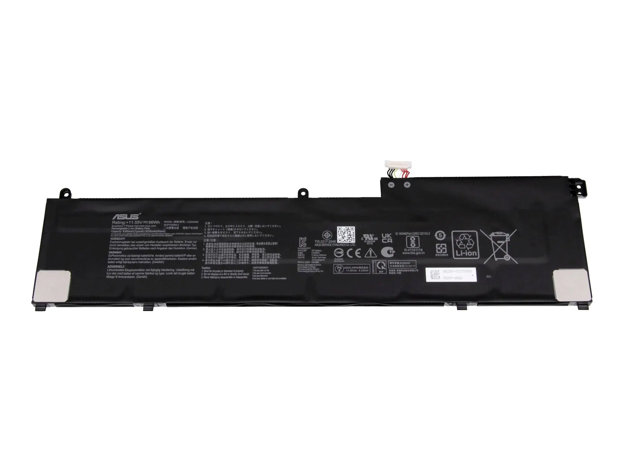Asus akumulátor do notebooku Akku 0B200-03770000 11.55 V 8380 mAh Asus