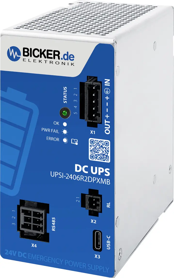 Bicker Elektronik UPSI-2406R2DP2MB UPS do lišty