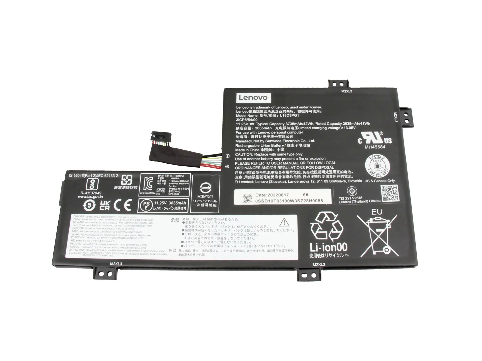 Lenovo akumulátor do notebooku Akku 5B10W13947 11.25 V 3735 mAh Lenovo