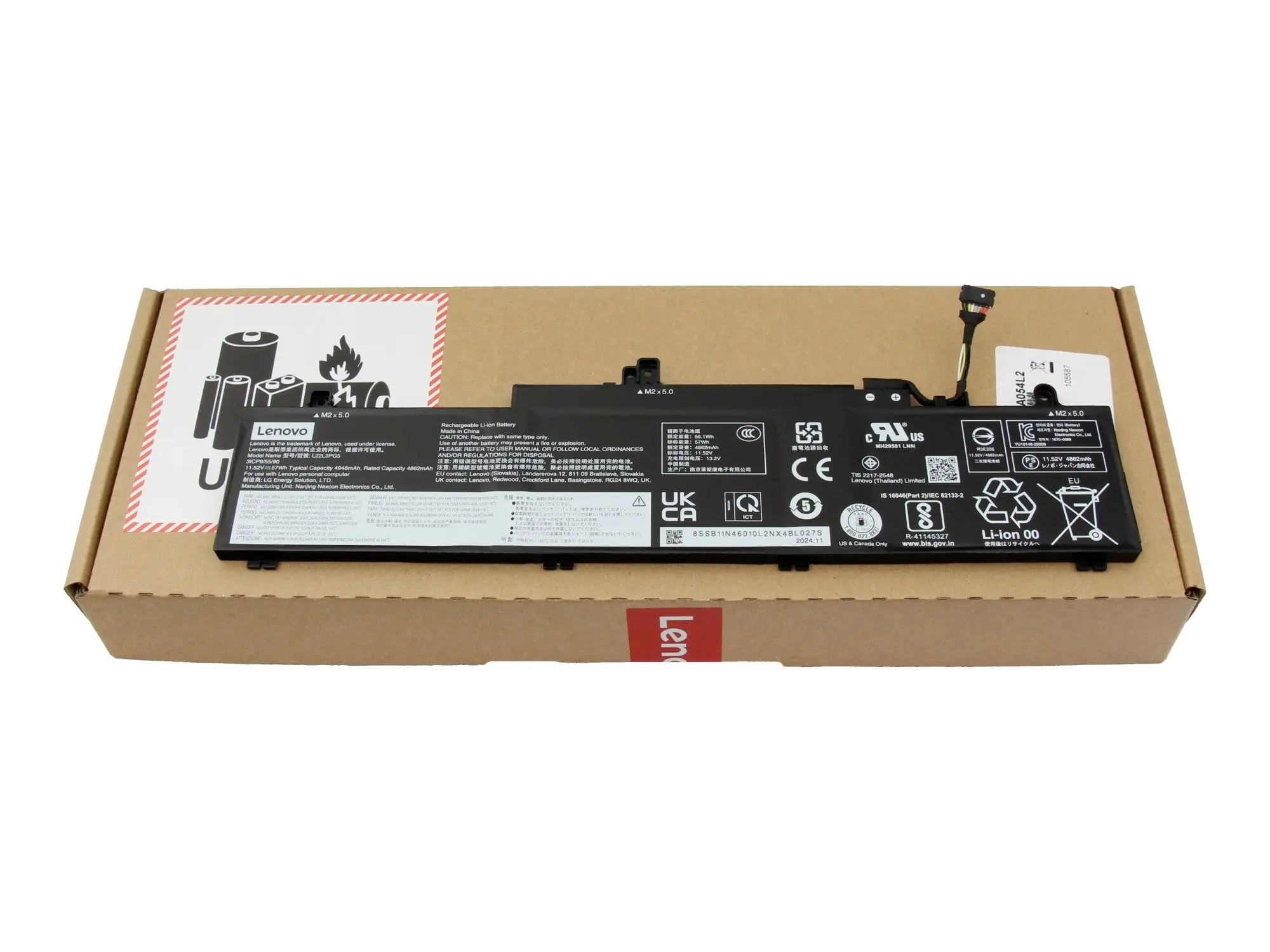 Lenovo akumulátor do notebooku Akku 5B11K63029 11.52 V 4948 mAh Lenovo