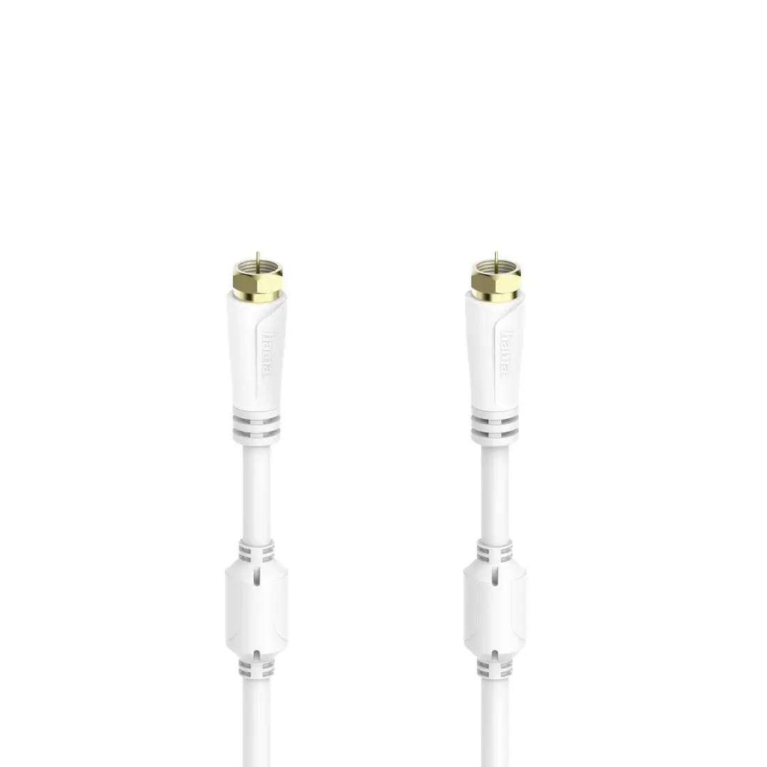 Hama SAT kabel 10 m 100 dB třížilový stíněný bílá
