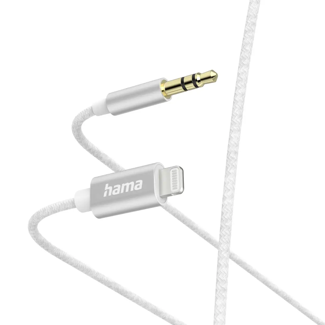 Hama 00201522 jack audio kabel 1 m bílá látkový potah, hliníková zástrčka, S průchodkou chránící proti zlomení, pozlacené kontakty Hama 00201522 jack audio kabel 1 m bílá látkový potah, hliníková zástrčka, S průchodkou chránící proti zlomení, pozlacené kontakty