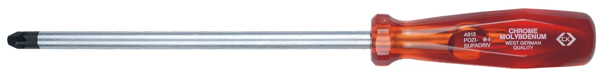 C.K T4813 1 dílnu křížový šroubovák PZ 1 Délka dříku: 80 mm DIN ISO 8764