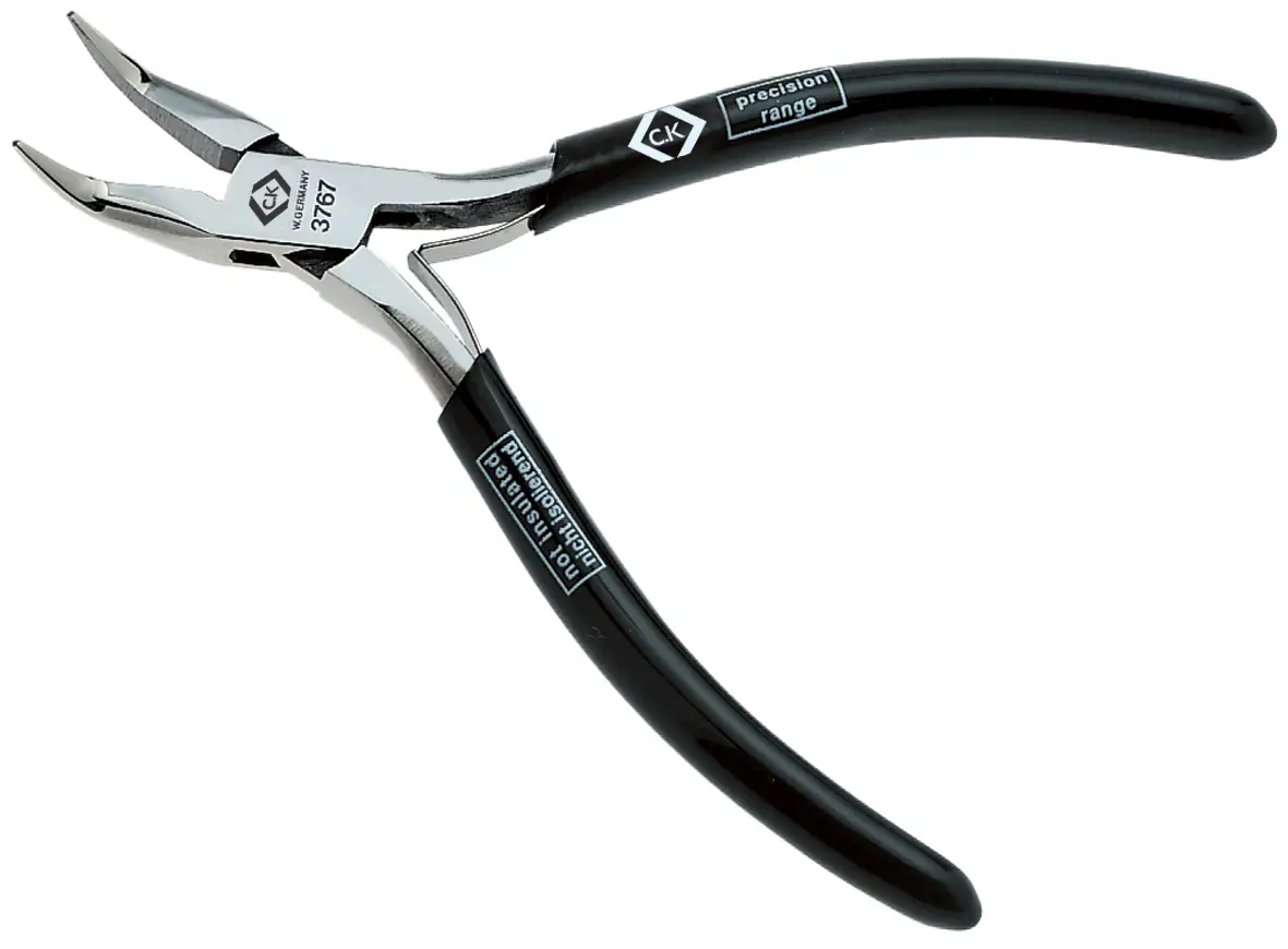 C.K T3767 pro elektroniku a jemnou mechaniku špičaté kleště 45° zahnuté 130 mm C.K T3767 pro elektroniku a jemnou mechaniku špičaté kleště 45° zahnuté 130 mm