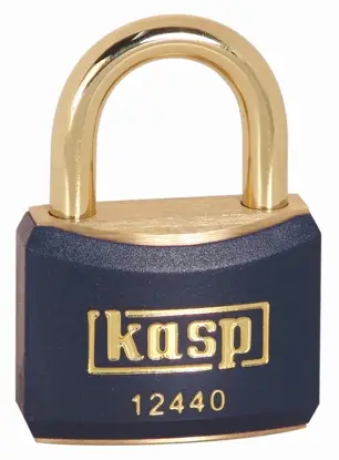 Kasp K12440BLUA1 visací zámek na klíč, 40 mm, mosaz Kasp K12440BLUA1 visací zámek na klíč, 40 mm, mosaz