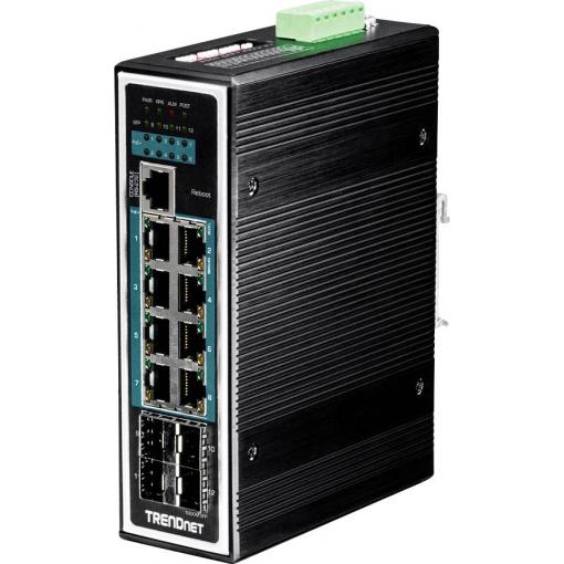 TrendNet 21.22.1193 TI-PG1284i průmyslový ethernetový switch 10 / 100 / 1000 MBit/s