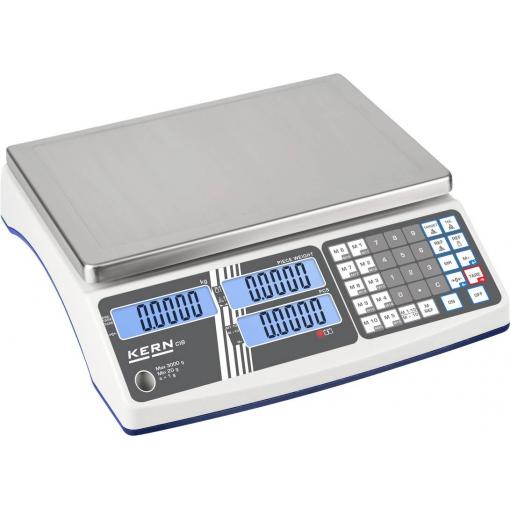 Kern CIB 6K-4 počítací váha CIB 6K-4 Max. váživost 6 kg Rozlišení 0.5 g napájeno akumulátorem, přes napájecí zdroj do zásuvky šedobílá (RAL 9002)