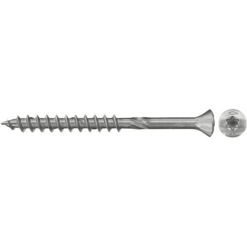 Fischer 548560 FFSII-RT6 4,5 x 45 A2 šrouby pro dřevěný obklady 4.5 mm 45 mm TX nerezová ocel A2 300 ks