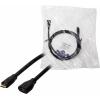 LogiLink USB kabel USB 2.0 USB Micro-B zástrčka, USB Micro-B zásuvka 1.00 m černá CU0121