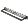 Digitus DIGITUS - Modulares Patchpanel für Keystone Jacks 1HE - unbestückt 24 portů síťový patch panel 483 mm (19) nevybavený specifikací 1 U vícebarevná