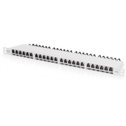 Digitus DIGITUS - CAT 6A, Klasse EA High Density Patch Panel, geschirmt 24 portů síťový patch panel 483 mm (19) CAT 6A, CAT 6a (surový kabel CAT 7) 0.5 U