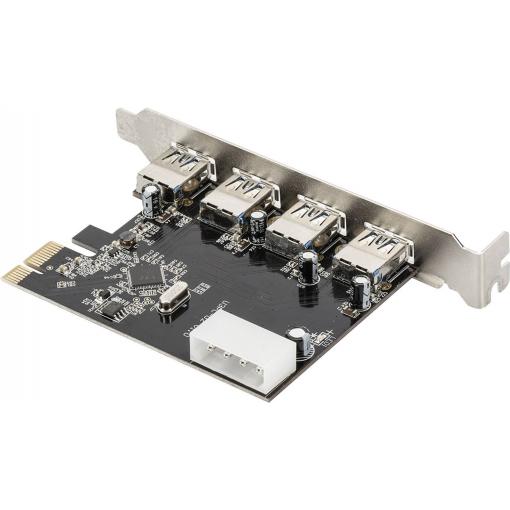 Digitus DIGITUS - 4-Port USB 3.0 PCI Express-Karte 4 porty karta PCI-Express USB 3.0 PCIe