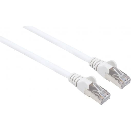 Intellinet 741903 RJ45 síťové kabely, propojovací kabely CAT 6a (surový kabel CAT 7) S/FTP 0.25 m bílá bez halogenů 1 ks