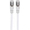 Intellinet 741354 RJ45 síťové kabely, propojovací kabely CAT 6a (surový kabel CAT 7) S/FTP 0.50 m bílá bez halogenů 1 ks