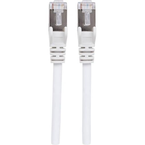 Intellinet 741361 RJ45 síťové kabely, propojovací kabely CAT 6a (surový kabel CAT 7) S/FTP 1.00 m bílá bez halogenů 1 ks