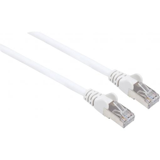 Intellinet 741378 RJ45 síťové kabely, propojovací kabely CAT 6a (surový kabel CAT 7) S/FTP 1.50 m bílá bez halogenů 1 ks