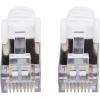 Intellinet 741422 RJ45 síťové kabely, propojovací kabely CAT 6a (surový kabel CAT 7) S/FTP 20.00 m bílá bez halogenů 1 ks