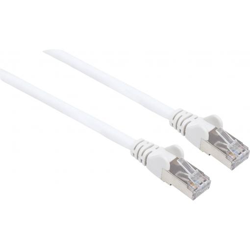 Intellinet 741392 RJ45 síťové kabely, propojovací kabely CAT 6a (surový kabel CAT 7) S/FTP 3.00 m bílá bez halogenů 1 ks