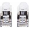 Intellinet 741439 RJ45 síťové kabely, propojovací kabely CAT 6a (surový kabel CAT 7) S/FTP 30.00 m bílá bez halogenů 1 ks