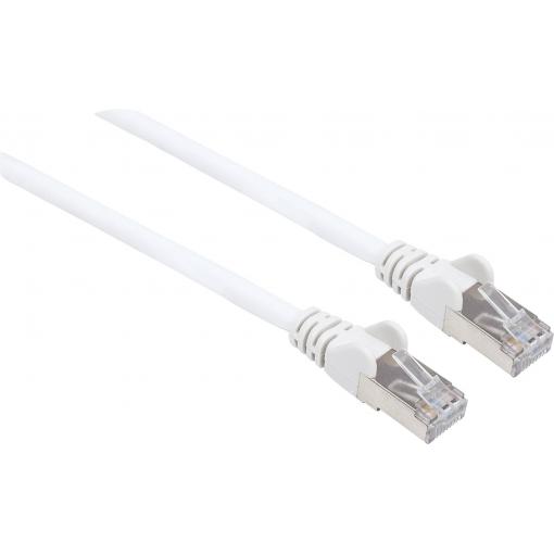 Intellinet 741439 RJ45 síťové kabely, propojovací kabely CAT 6a (surový kabel CAT 7) S/FTP 30.00 m bílá bez halogenů 1 ks