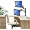 Manhattan držák na stůl pro monitor 461597 2 Displej: (s) 43,2 cm (17) - 81,3 cm (32) černá otočný, nastavitelná výška, naklápěcí, nakláněcí