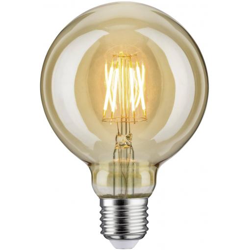 Paulmann 28400 LED E27 kulatý tvar 6.5 W = 35 W zlatá (Ø x v) 95 mm x 138 mm 1 ks