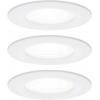 Paulmann 92980 LED vestavné svítidlo, LED, GU10, 19.5 W, bílá (matná), sada 3 ks