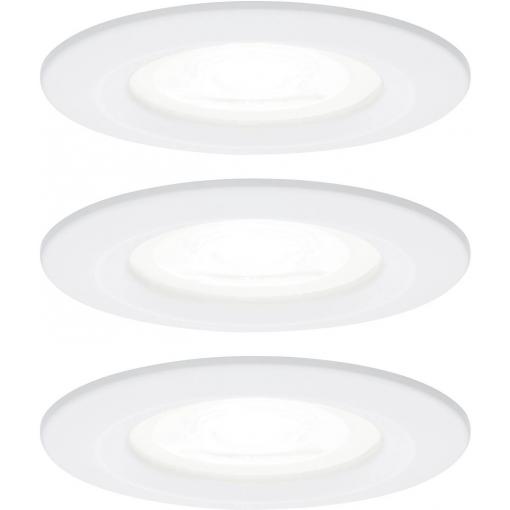 Paulmann 92980 LED vestavné svítidlo, LED, GU10, 19.5 W, bílá (matná), sada 3 ks