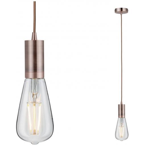Paulmann Haldis 50387 závěsné světlo LED E27 měděná