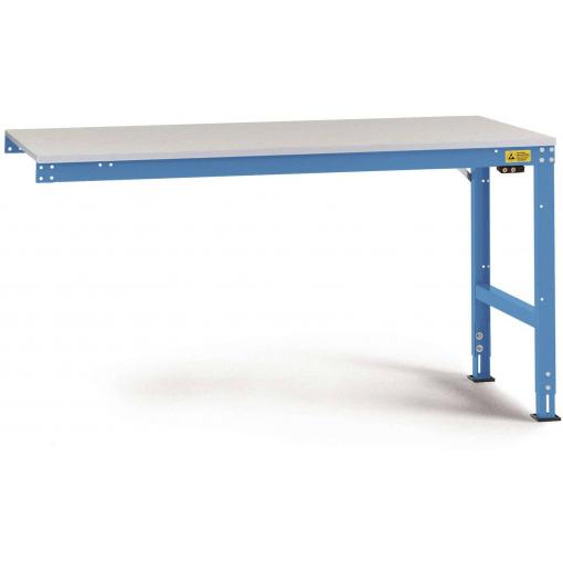 Manuflex LU6108.5012 ESD ESD pracovní stůl Univerzální standardní Přístavný stůl s Melaminplatte, Šxhxv = 1750 x 1200 x 763-873 mm světle modrá (RAL 5012)