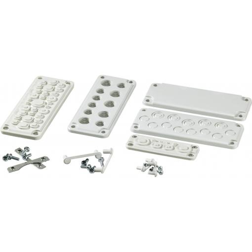 Fibox MB 10891 SET destička pro kabelové průchodky s výkrojem polykarbonát šedobílá (RAL 7035) 1 ks