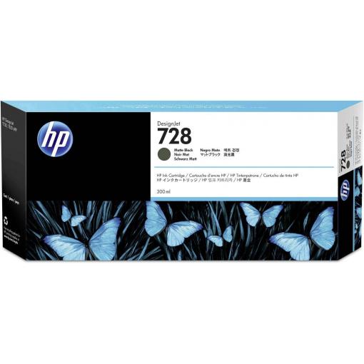 HP Ink 728 originál matná černá 300 ml F9J68A 1 ks