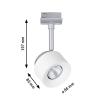 Paulmann Spot Pane stropní lampa URail 7 W LED bílá, chrom (matný)