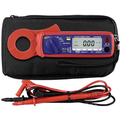 PCE Instruments digitální proudové kleště, testování v automobilech, grafický displej, ochrana proti stříkající vodě (IP54), vč. testeru napětí, CAT II 400 V,