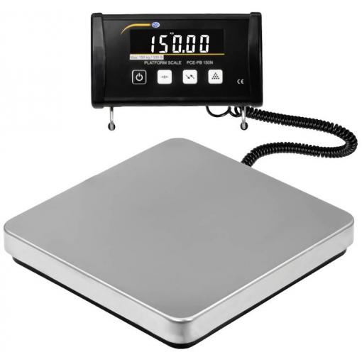 PCE Instruments plošinová váha PCE-PB 150N Max. váživost 200 kg Rozlišení 50 g na baterii, 230 V, napájení přes USB