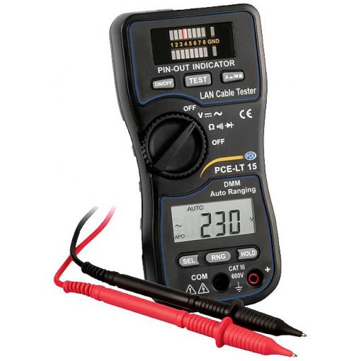 PCE Instruments PCE-LT 15 digitální multimetr, CAT III 600 V