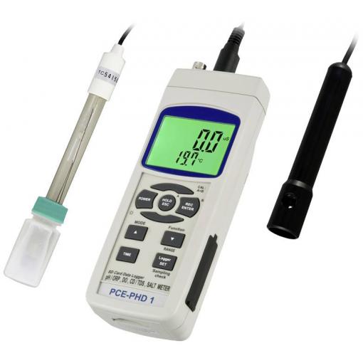PCE Instruments PCE-PHD 1 měřič vodivosti salinita, teplota, pH hodnota , uvolněné částice (TDS) , vodivost , redox (ORP) , saturace O2, analýza