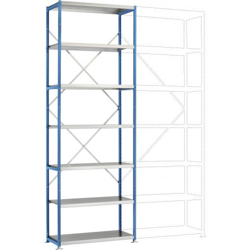 Manuflex RP1621.5012 základní modul regálu oddělení , (š x v x h) 1030 x 3000 x 300 mm, ocelová podlaha