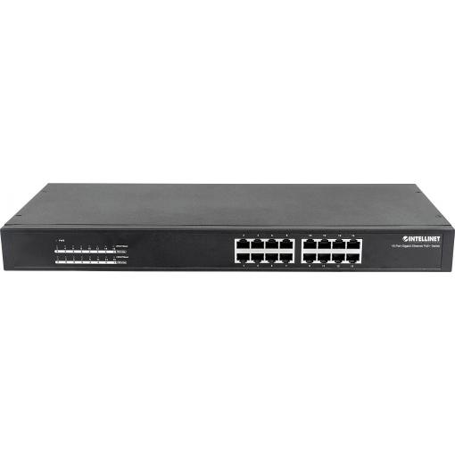 Intellinet 560993 560993 síťový switch 16 portů 1 GBit/s funkce PoE