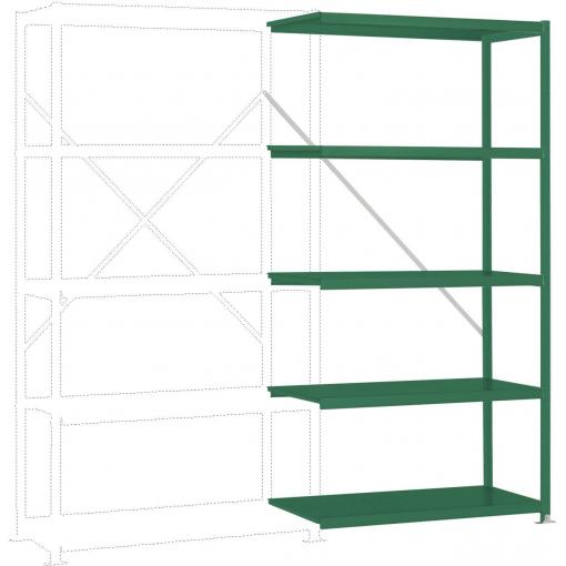 Manuflex RP1154.6011 přístavný modul regálu oddělení , (š x v x h) 1000 x 2000 x 600 mm, ocelová podlaha