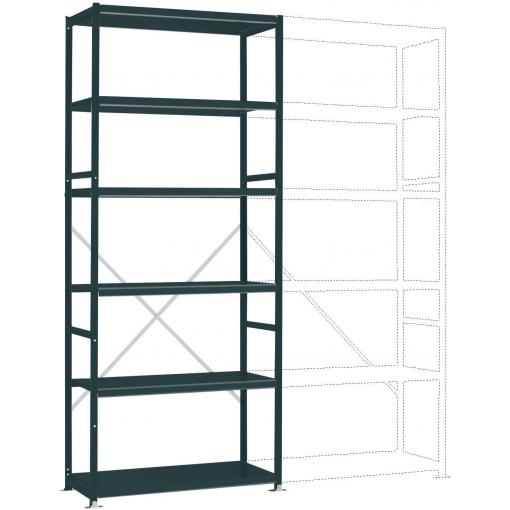 Manuflex RP1251.7016 základní modul regálu oddělení , (š x v x h) 1030 x 2500 x 300 mm, ocelová podlaha