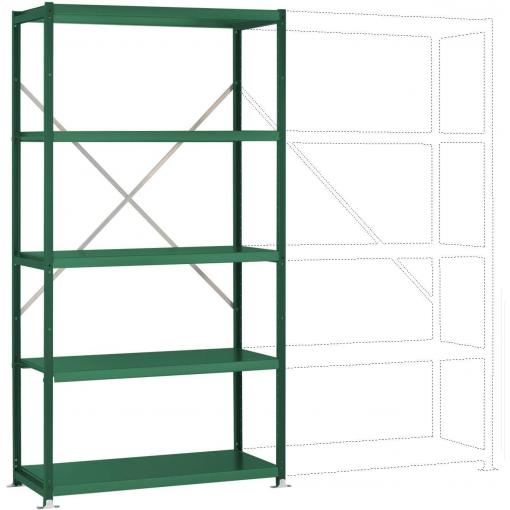 Manuflex RP1053.6011 základní modul regálu oddělení , (š x v x h) 1030 x 2000 x 500 mm, ocelová podlaha