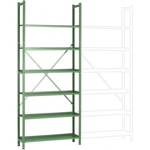 Manuflex RA3161.6011 základní modul regálu oddělení , (š x v x h) 1280 x 3000 x 700 mm, ocelová podlaha