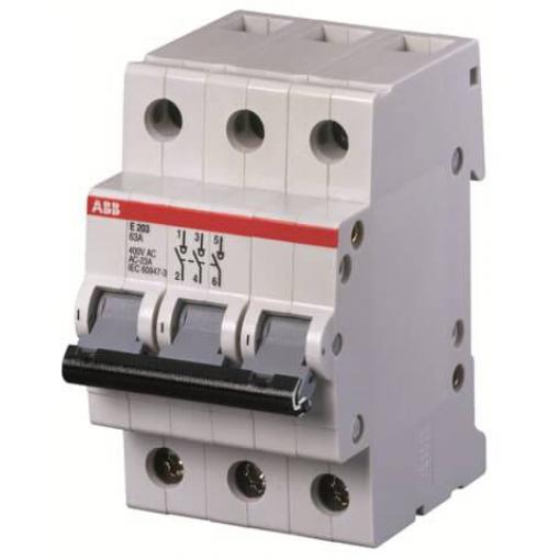 ABB 2CDE283001R1063 E203/63G výkonový odpínač 3pólový