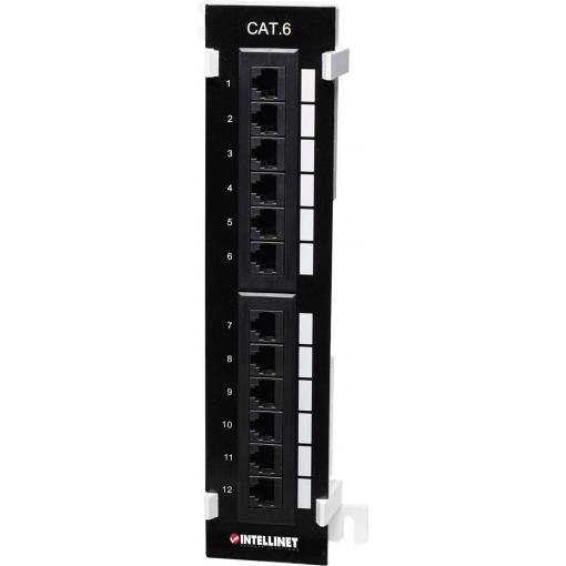 Intellinet 560269 12 portů síťový patch panel 254 mm (10) CAT 6 1 U vícebarevná osazený