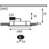 Paulmann 98432 Structure vestavné svítidlo, LED, halogenová žárovka, G4, 20 W, bílá